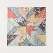 Patchwork Floral:  Ornament Wandkleed (Voorkant (horizontaal))