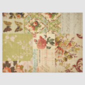 patchwork Flowers en Ephemera-ontkoppeling Tissuepapier (Voorkant)