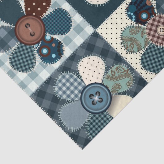 Patchwork Flowers Tissuepapier (Detail)