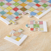 Patchwork fou 11x14 Puzzle - Blanc (Côté)
