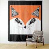 Patchwork Fox, applique Fox, Fox, kinderen Wandkleed (In situ)