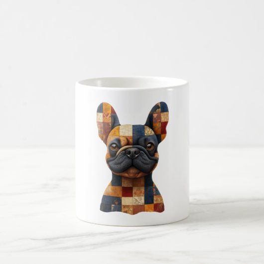 Patchwork French Bulldog Mug (Centre)
