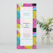 Patchwork Geïnspireerd Algemeen Feest voor alle Ge Kaart (Staand voorkant)