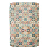 , patchwork gewatteerde look badmat (Voorkant Verticaal)