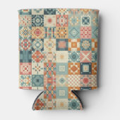, patchwork gewatteerde look blikjeskoeler (Voorkant)