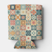 , patchwork gewatteerde look blikjeskoeler (Achterkant)