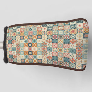 , patchwork gewatteerde look golfheadcover