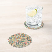 , patchwork gewatteerde look kartonnen onderzetters (Insitu)