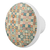 , patchwork gewatteerde look keramische knop (Rechts)