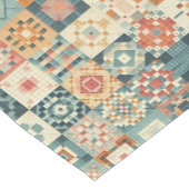 , patchwork gewatteerde look korte tafelloper (Hoek)
