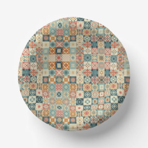 , patchwork gewatteerde look papieren kommen