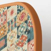 , patchwork gewatteerde look pickleball paddle (Links Detail)