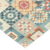 , patchwork gewatteerde look tafelkleed (Gekanteld)