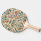 , patchwork gewatteerde look tafeltennisbatje (Zijkant)