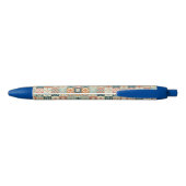 , patchwork gewatteerde look zwarte inkt pen (Achterkant)