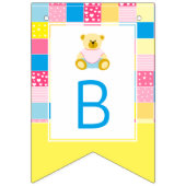 Patchwork Gold Beer, Baby shower Vlaggetjes (Derde vlag)