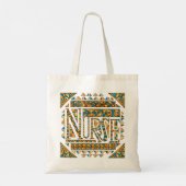 Patchwork gouden verpleegster tote bag (Achterkant)