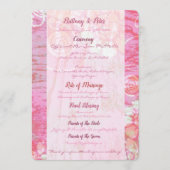 Patchwork Graffiti Wedding Programme (Devant)