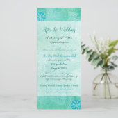 Patchwork Graffiti Wedding Programme Invitation (Debout devant)
