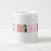 Patchwork "Grandma" op Lace Jumbo Mok (Voorkant)