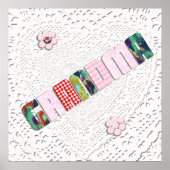 Patchwork "Grandma" op Lace Poster (Voorkant)