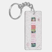 Patchwork "Grandma" op Lace Sleutelhanger (Voorkant Links)