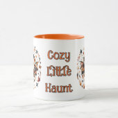 Patchwork Halloween Bat in Herfst Kleuren Mok (Midden)
