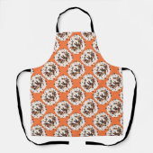 Patchwork Halloween Bat in Herfst Kleuren Schort (Voorkant)