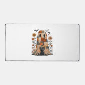 Patchwork Halloween Fantôme et chat, Retro Éffraya (Recto)