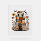 Patchwork Halloween Fantôme et chat, Retro Éffraya (Recto)