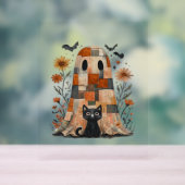 Patchwork Halloween Fantôme et chat, Retro Éffraya (Neutre)