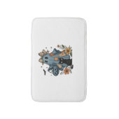 Patchwork Halloween Ghost Black Cat Essential T-Sh Badmat (Voorkant Verticaal)