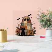Patchwork Halloween Ghost chat noir Essential T-Sh (Mariage)