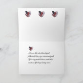 Patchwork-hart Ik hou van je met gedicht Feestdagen Kaart (Binnen)