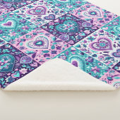 Patchwork Hart Quilt Sherpa Deken (3/4)