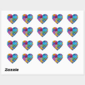"Patchwork hart" Stickers (Vel)