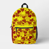 'Patchwork Hearts' Backpack  Bedrukte Rugzak (Voorkant)