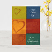 Patchwork Hearts-FDHus Kaart (Gele Bloem)