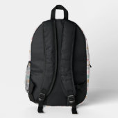 Patchwork Hearts Rainbow Kids Pinted Sac à dos (Verso)