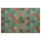 Patchwork Hexagons Rust en Pine Stof (Fat Quarter)