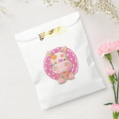 Patchwork Hippo roze Bedankzakje (Gezegeld)