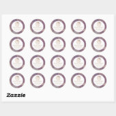 Patchwork Homemade cupcakes en snoepjes Ronde Sticker (Vel)