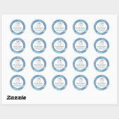Patchwork Homemade cupcakes en snoepjes Ronde Sticker (Vel)