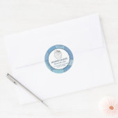 Patchwork Homemade cupcakes en snoepjes Ronde Sticker (Envelop)