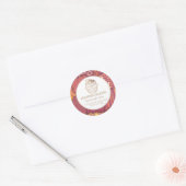 Patchwork Homemade cupcakes en snoepjes Ronde Sticker (Envelop)