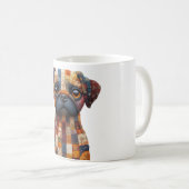 Patchwork hond Mok (Voorkant rechts)