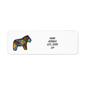 Patchwork Horse # 1 Adres Label (Voorkant)