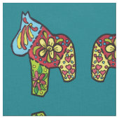 Patchwork Horses Stof (Close Up)