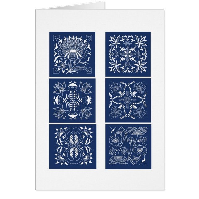 Patchwork in blauw (Voorkant)