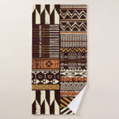 Patchwork in stamweefsel van Afrikaanse stijl abst Badhanddoek (Badhanddoek)
